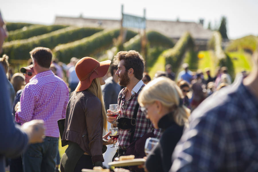 On The Road at The Wölffer Estate Harvest Party Garden Collage Magazine